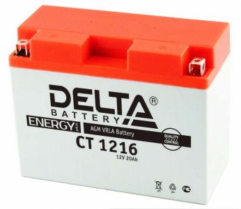 Аккумуляторная батарея 12V16Ah (207x72x164) (залитая, необслуж.) DELTA