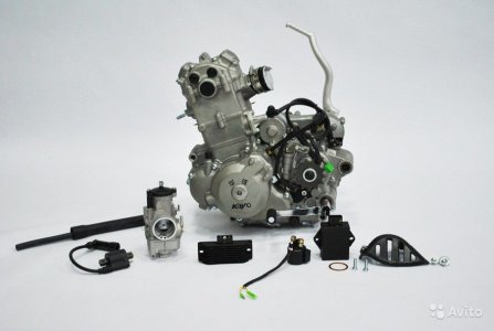 Двигатель в сборе KAYO T2, T4  ZS250 (возд.охл.) 250см3