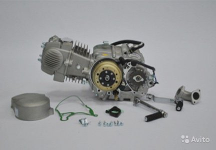 Двигатель в сборе Kayo 155 YX 1P56FMJ (W150-5) 150см3, кикстартер