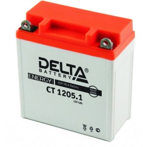 Аккумуляторная батарея 12V5Ah (120x60x129) (залитая, необслуж.) DELTA