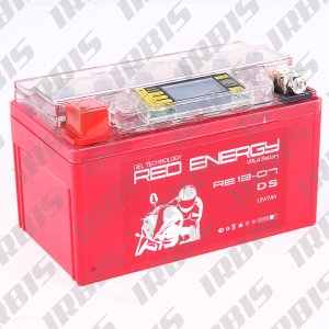 Аккумуляторная батарея 12V7Ah (150x86x94) (гелевая, необслуж., с ЖК дисплеем) RED ENERGY