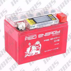 Аккумуляторная батарея 12V4Ah (114x70x86) (гелевая, необслуж., с ЖК дисплеем) RED ENERGY